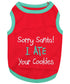 Sorry Santa I Ate Your Cookies Pet T-Shirt