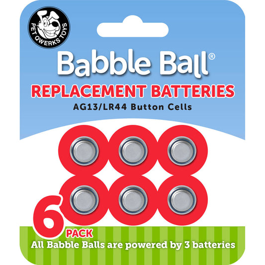 Pet Qwerks Babble Ball Replacement Batteries - 6ea