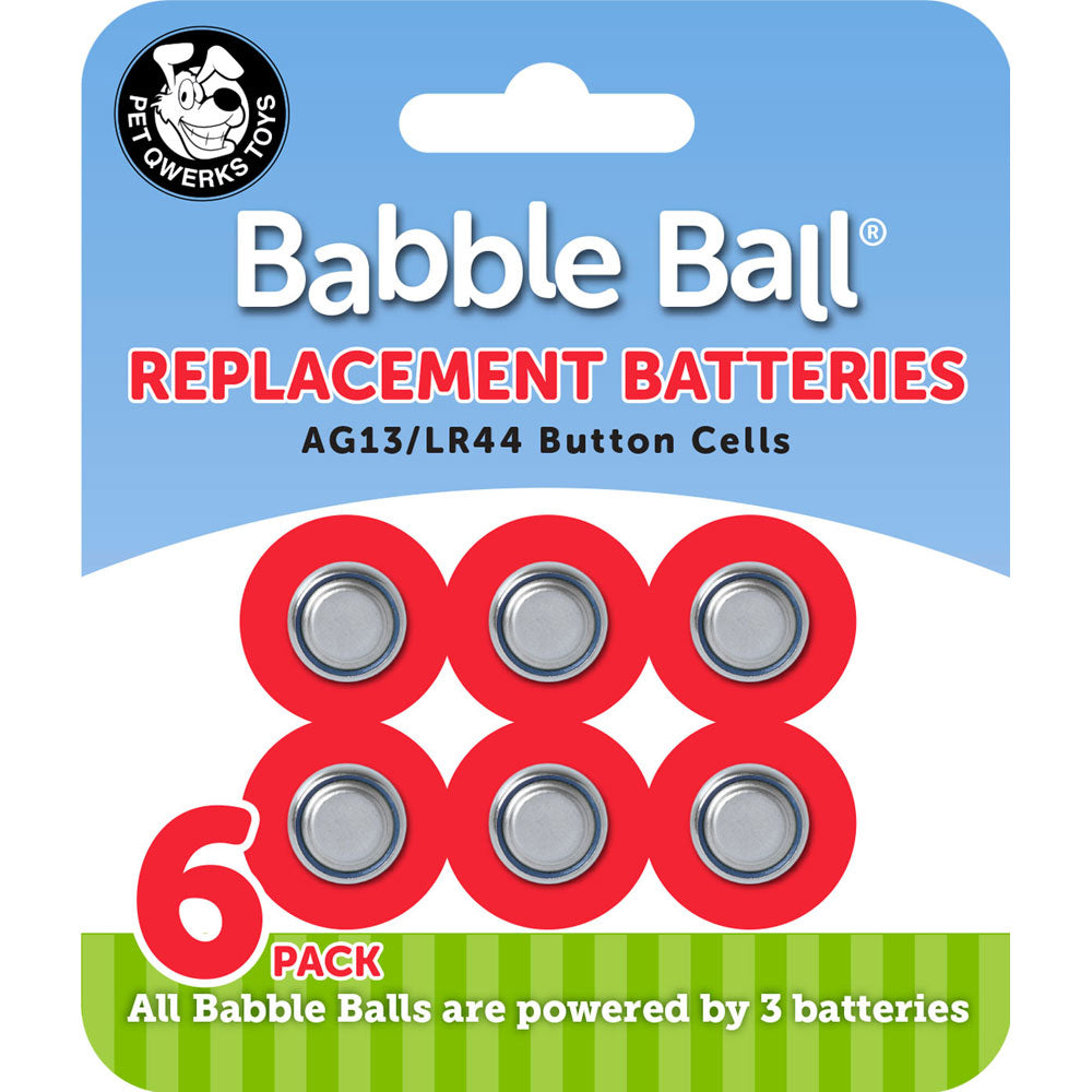 Pet Qwerks Babble Ball Replacement Batteries - 6ea