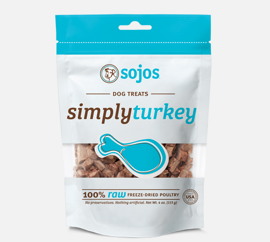 Sojos Simply Turkey Dog Treats 4oz