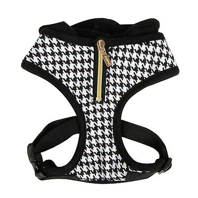 Puppia Houndstooth Harness Black L