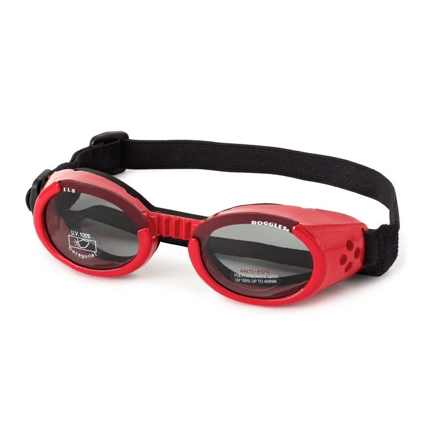 Doggles Red ILS with Light Smoke Lens