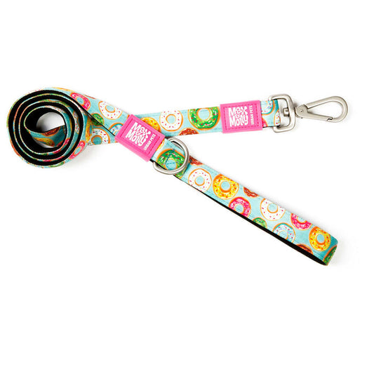 Classic Neoprene Dog Leash - Donuts