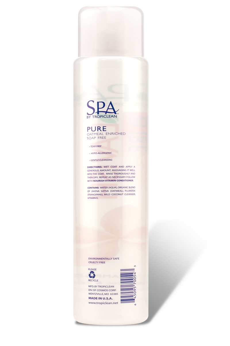 TropiClean Spa Pure Pet Shampoo (Hypoallergenic)