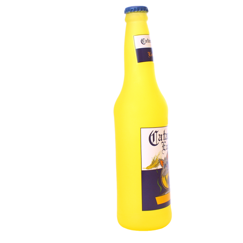 Silly Squeaker Beer Bottle - Cataroma