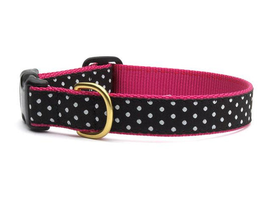 Black & White Dot Dog Collar