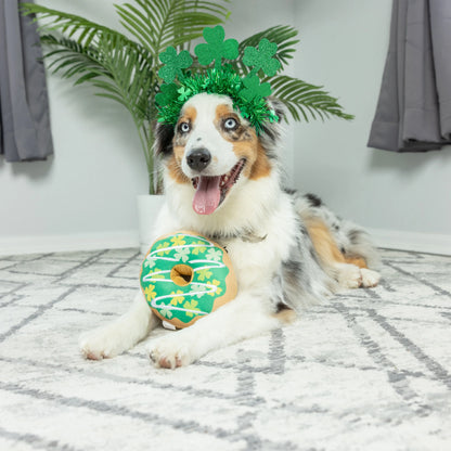 Shamrock Donut Dog Toy