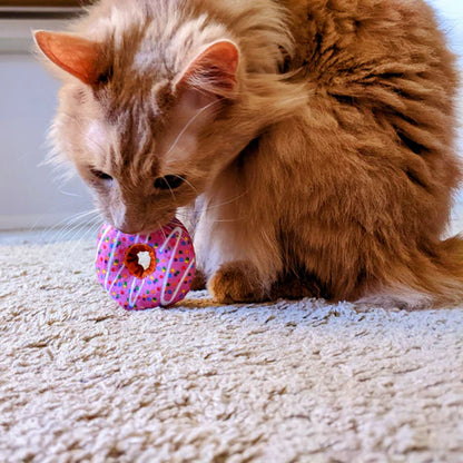 Strawberry Donut Cat Toy