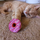 Strawberry Donut Cat Toy