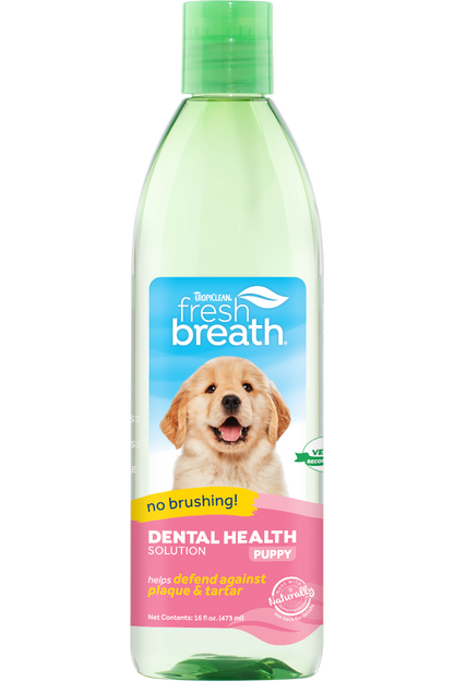 TropiClean Fresh Breath Dental Health Solution for Puppies