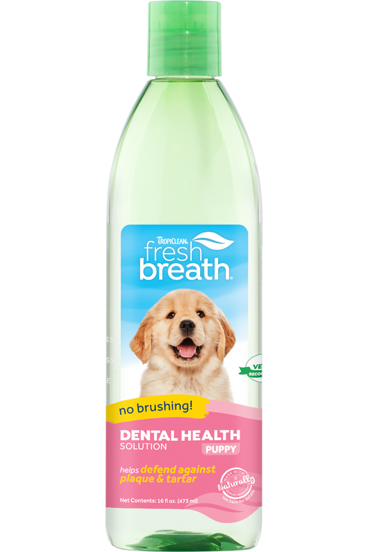TropiClean Fresh Breath Dental Health Solution for Puppies