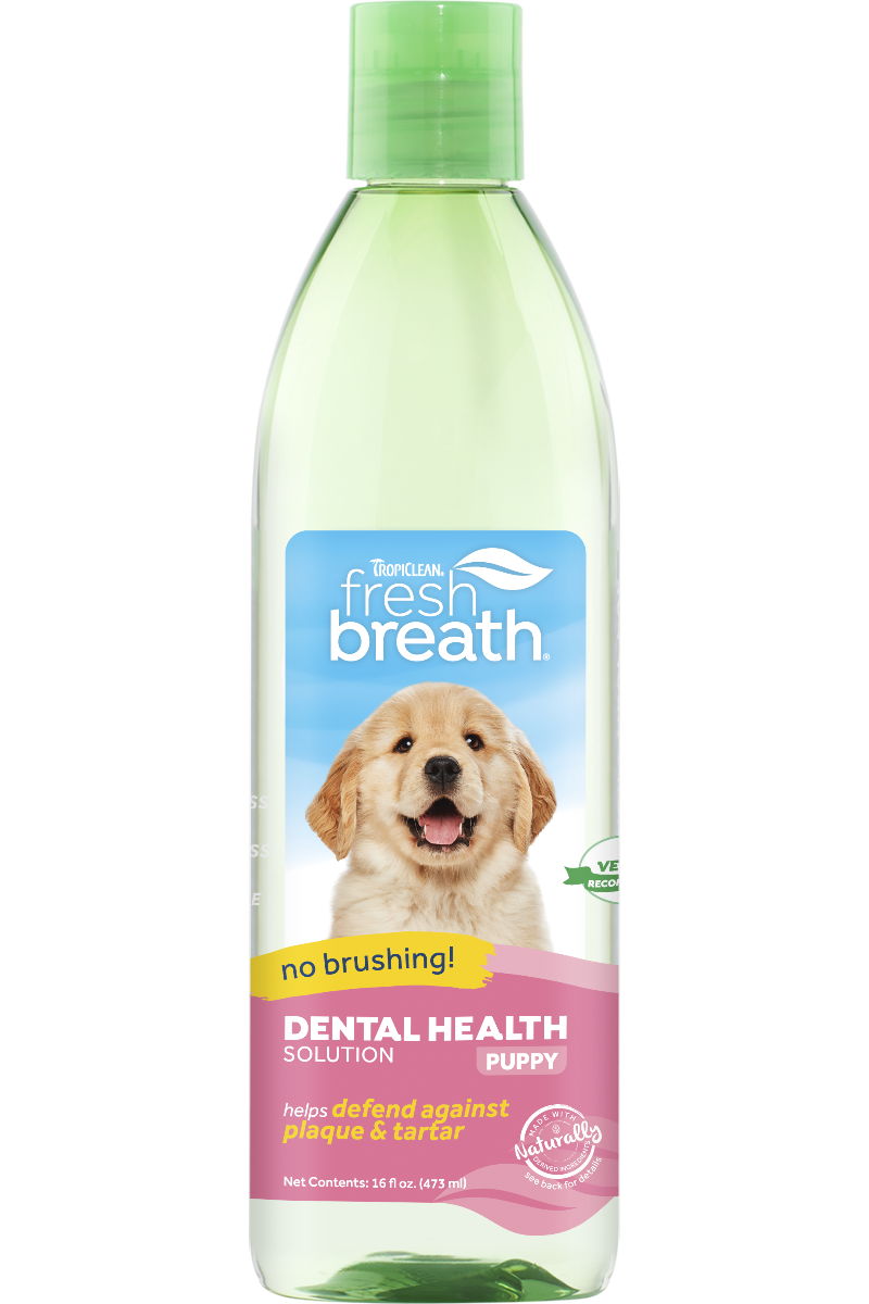 TropiClean Fresh Breath Dental Health Solution for Puppies