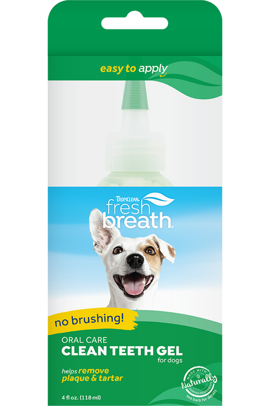TropiClean Fresh Breath Oral Care Clean Teeth Gel 4oz