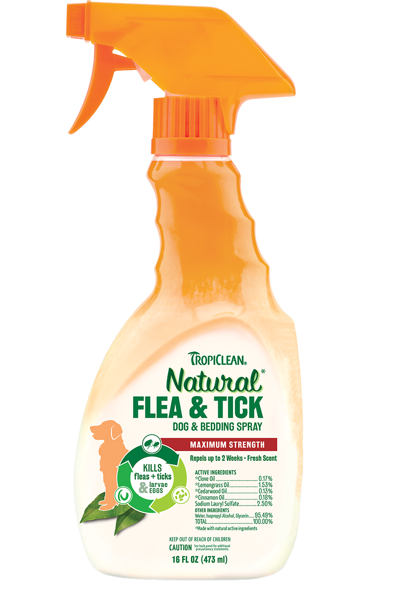 TropiClean Flea and Tick Spray for Dog & Bedding