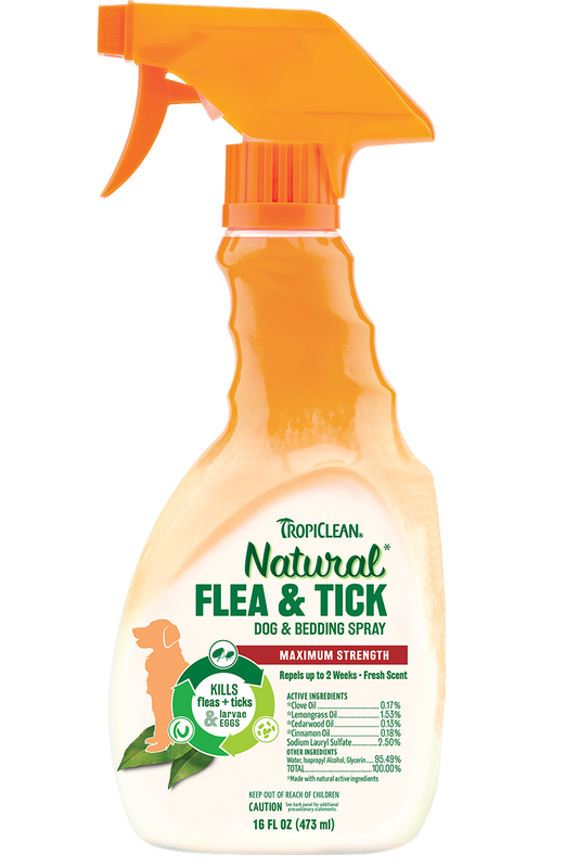 TropiClean Flea and Tick Spray for Dog & Bedding