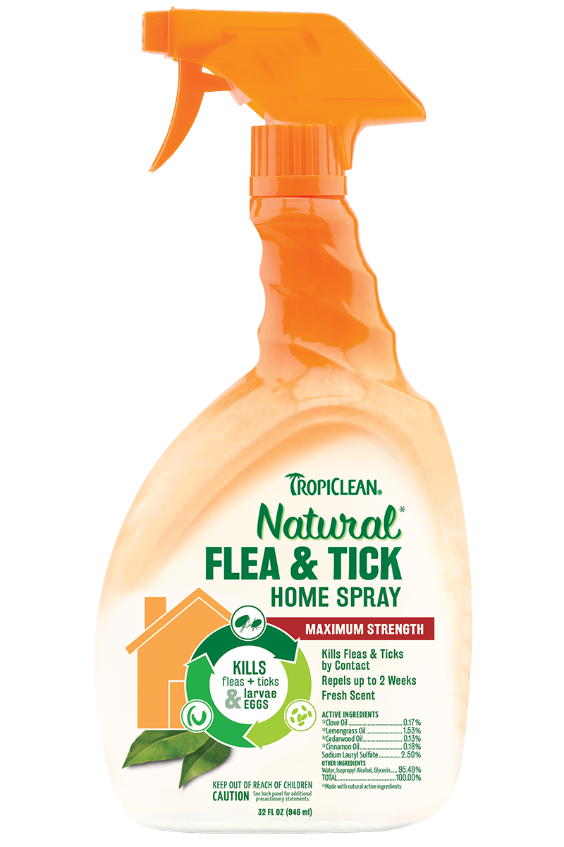 TropiClean Natural Flea and Tick Spray for Home 32oz