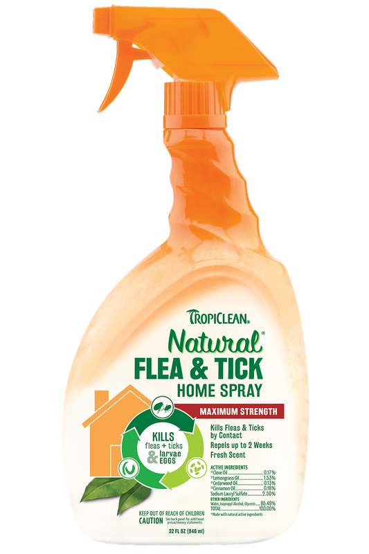 TropiClean Natural Flea and Tick Spray for Home 32oz