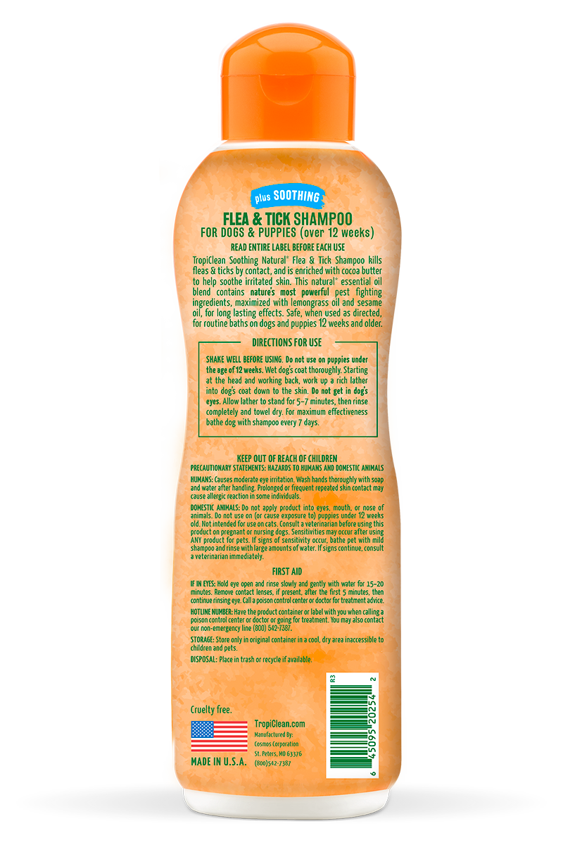 TropiClean Natural Flea & Tick Shampoo (Soothing)
