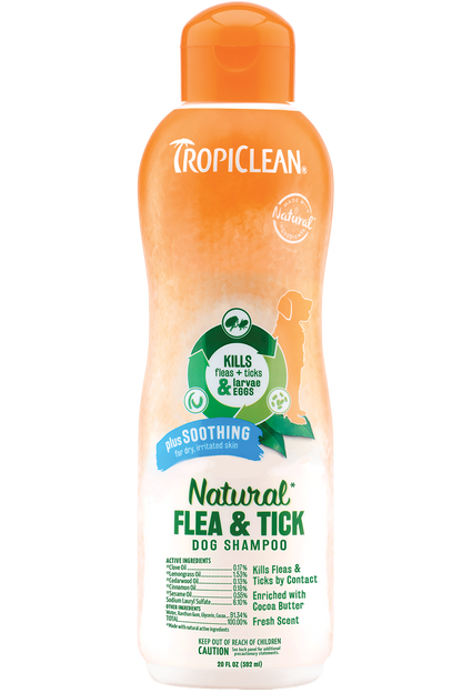 TropiClean Natural Flea & Tick Shampoo (Soothing)