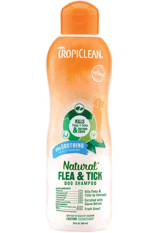 TropiClean Natural Flea & Tick Shampoo (Soothing)