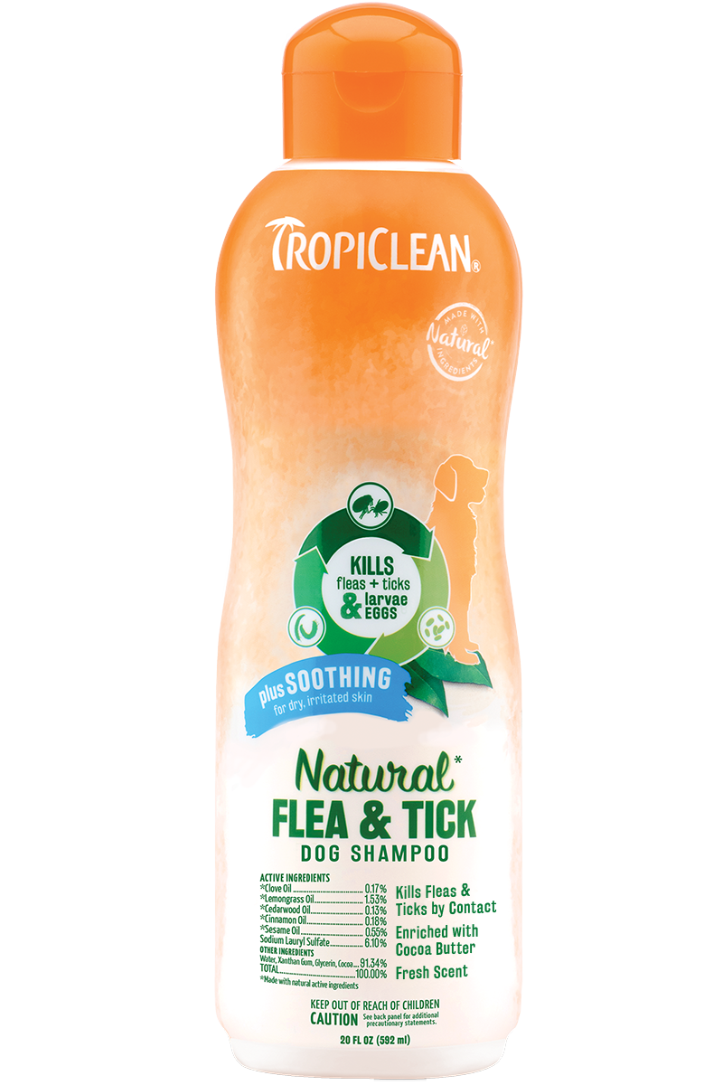 TropiClean Natural Flea & Tick Shampoo (Soothing)