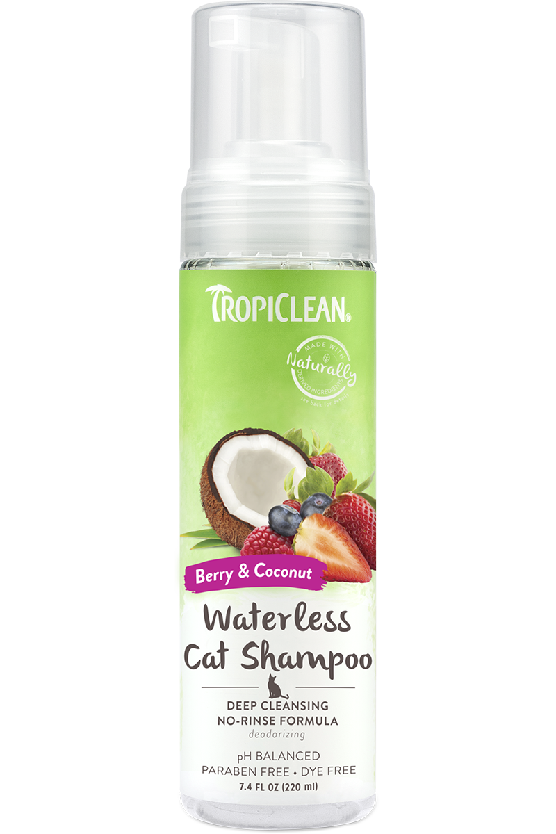 TropiClean Waterless Cat Shampoo : Deep Cleaning