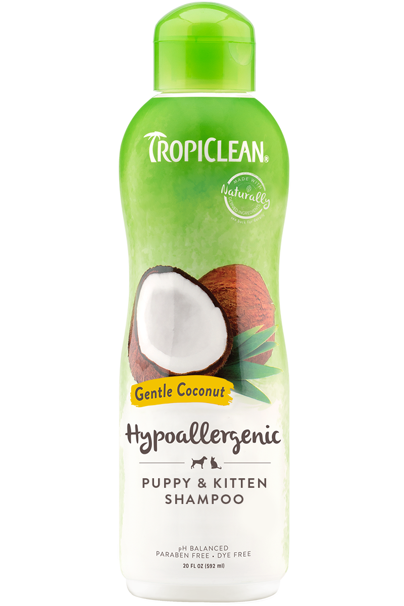 TropiClean Gentle Coconut Puppy & Kitten Shampoo