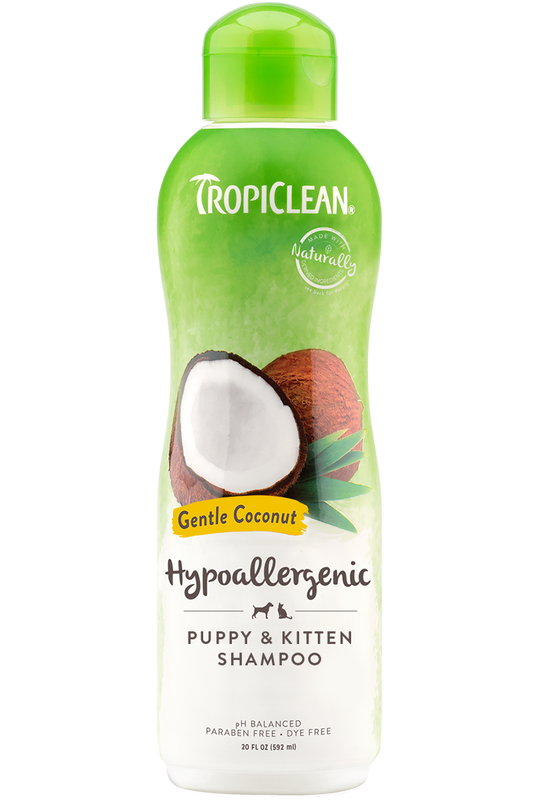 TropiClean Gentle Coconut Puppy & Kitten Shampoo