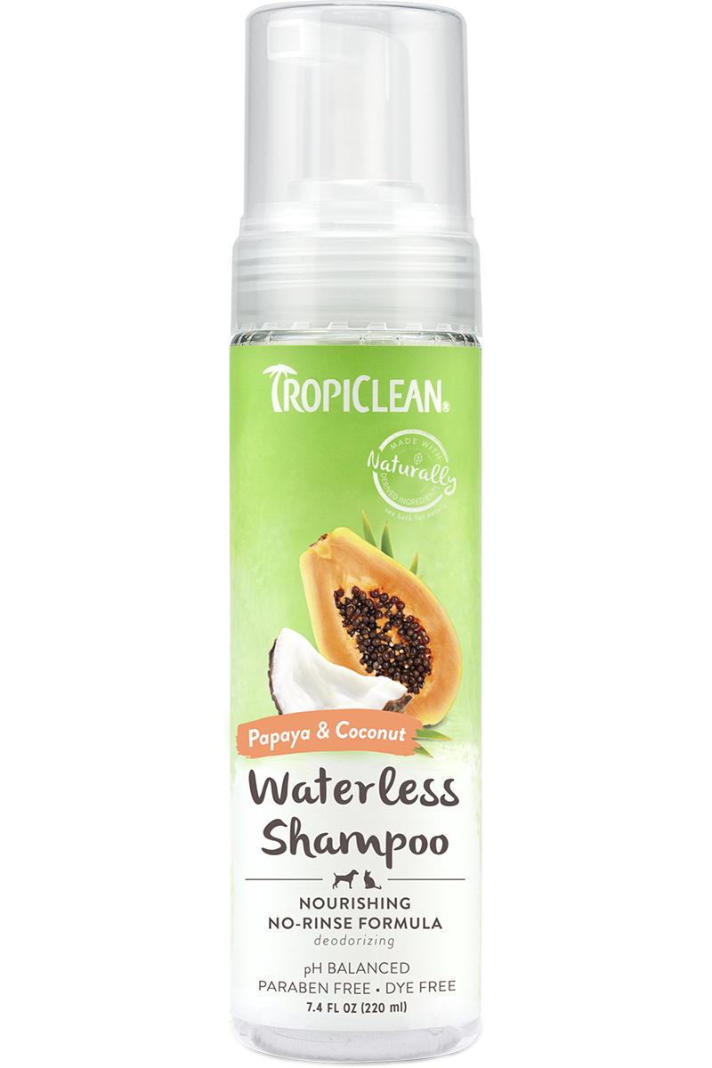 TropiClean Papaya and Coconut Waterless Shampoo