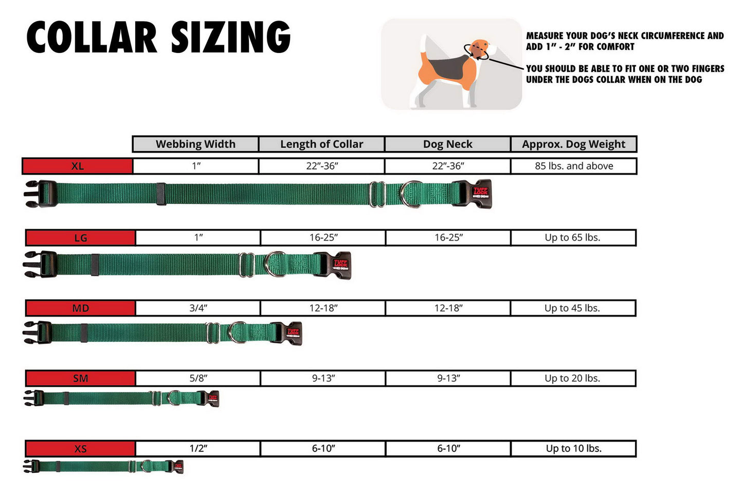Plastic Buckle Dog Collar – Boxy Orange