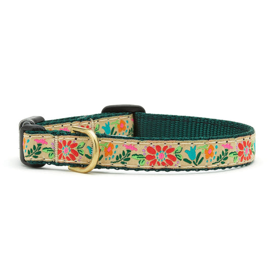 Tapestry Floral Small Breed Dog Collar