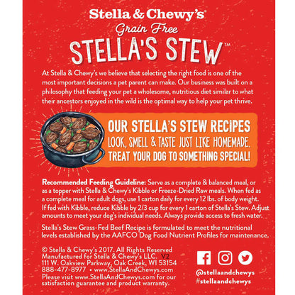 Stella&Chewy's Dog Wet Food - Grass-Fed Beef Stew