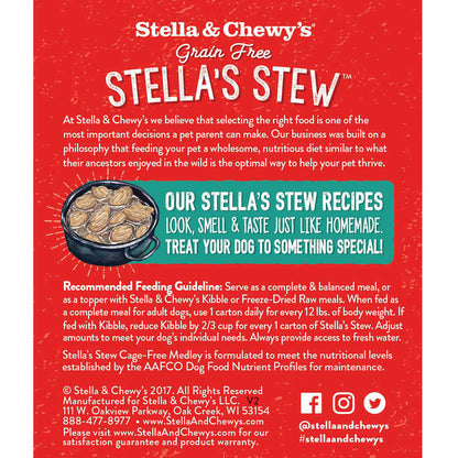 Stella&Chewy's Dog Wet Food - Cage-Free Medley Stew