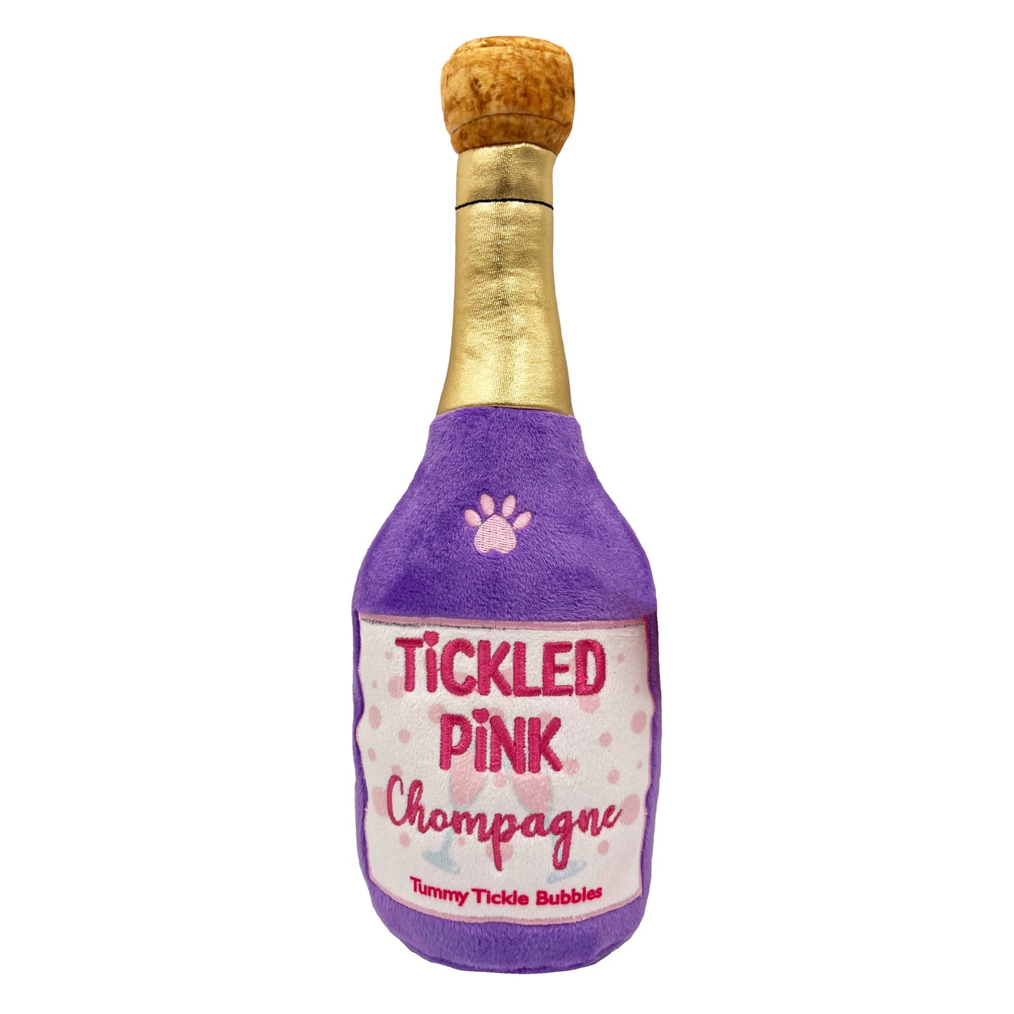 Tickled Pink Chompagne Dog Toy