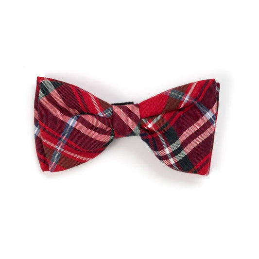 Red Plaid Bow Tie