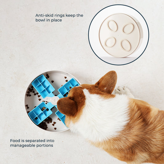 SPIN Interactive Slow Feeder Pet Bowl – Windmill