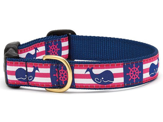 Whale Stripe Dog Collar