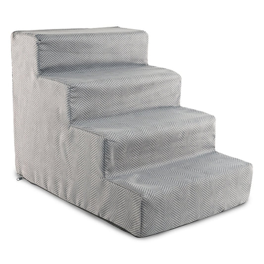 High Density Foam Herringbone 4 Step Pet Stair