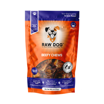 Raw Dog Beefy Chews (6oz) pk