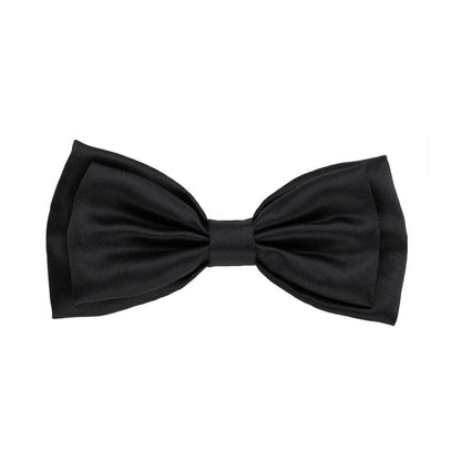 Black Satin Bow Tie