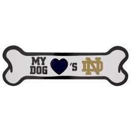 NCAA Notre Dame Fighting Irish Bone Car Magnet