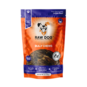 Raw Dog Bully Chews (8oz) pk