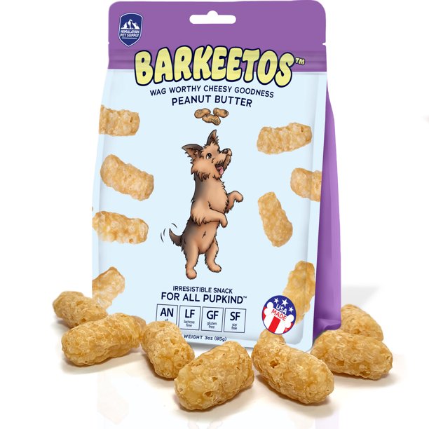 Himalayan Pet Supply Barkeetos Grain-Free Peanut Butter Crunchy 3oz