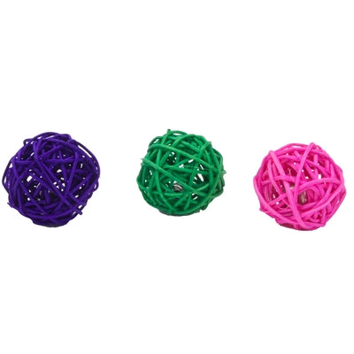 1.75" Wicker Ball Cat Toy