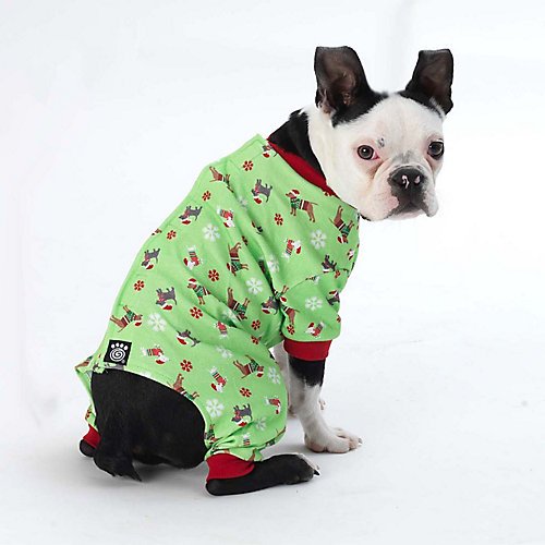 Holiday Dogs Green Pajamas