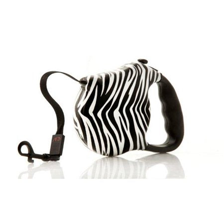 Retractable Leash Zebra Print