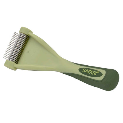 Safari Shed Magic De-Shedding Tool for Cats with Medium to Long Hair