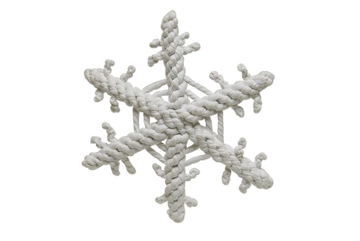 Snowflake Rope Dog Toy
