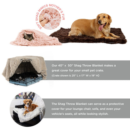 Shag Pet Throw Blanket