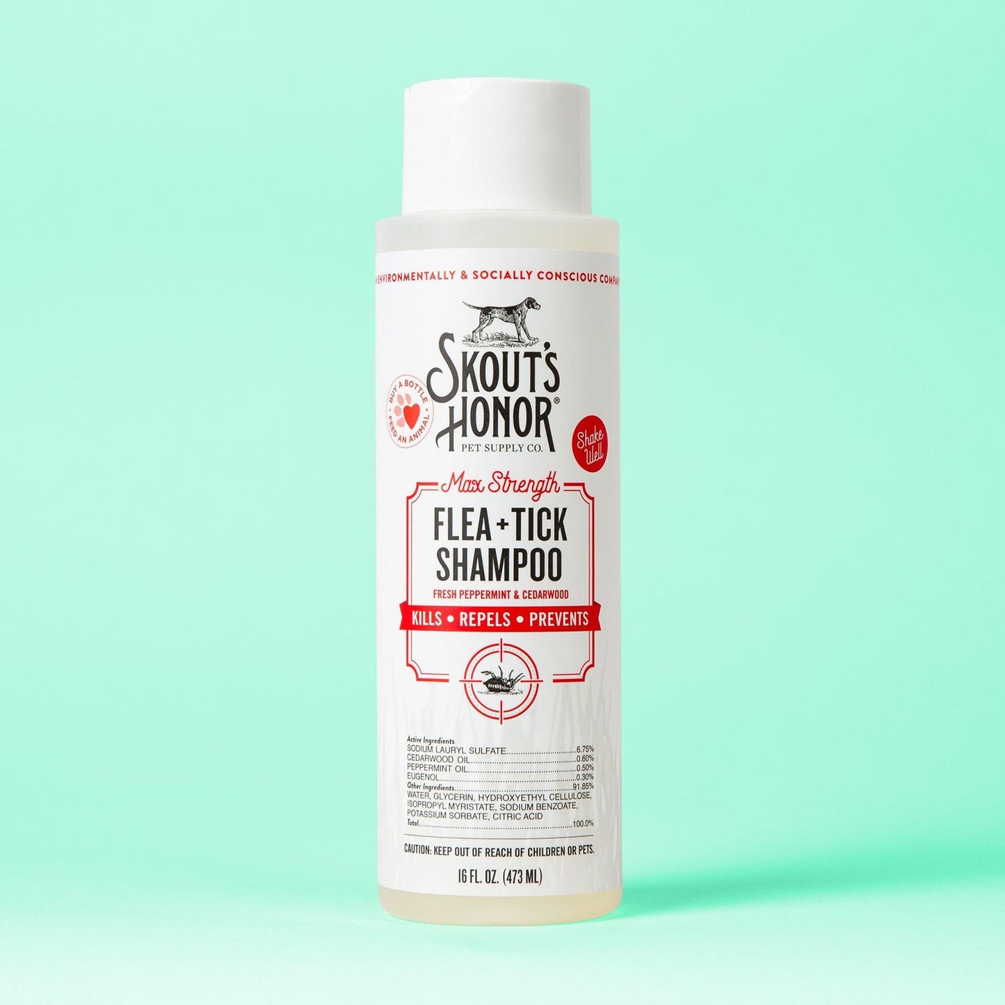Skout's Honor FLEA+TICK SHAMPOO (16oz)